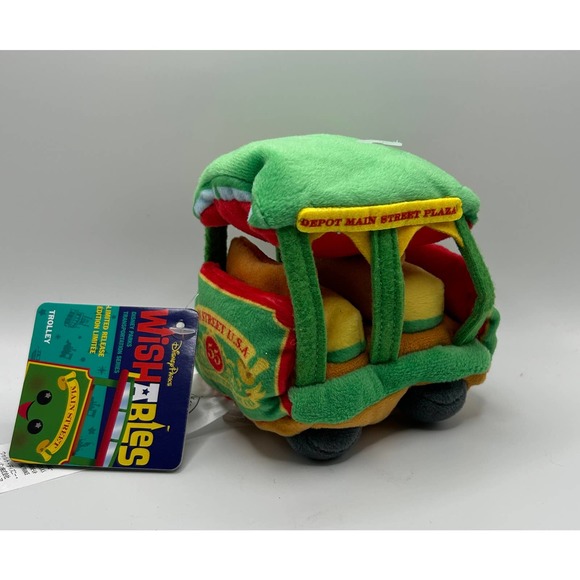 Disney Parks Main Street Trolley Wishables Transportation Series LR Plush - Picture 3 of 3